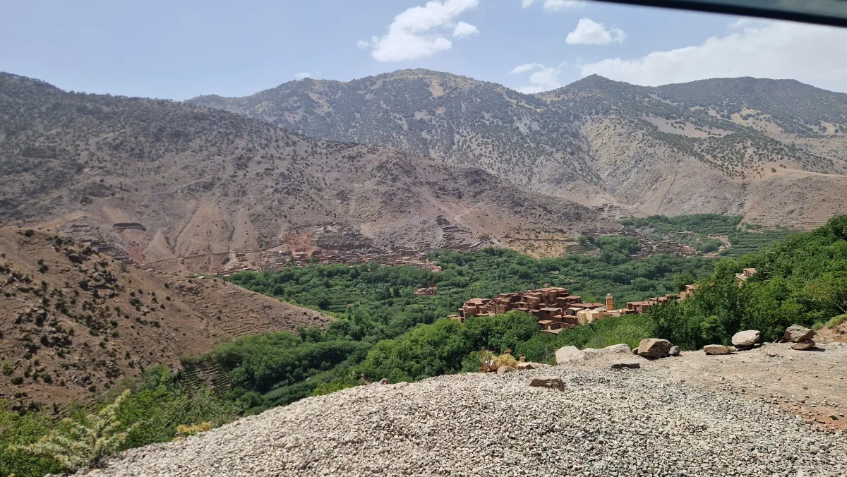 Azzaden Valley trekking landscape in the High Atlas